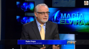 El profesor de la Universidad de Columbia, Pedro Freyre, durante su intervención en María Elvira.
