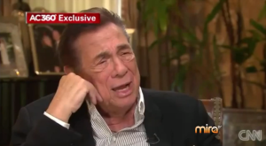 Donald Sterling, dueño de LA Clippers, durante su entrevista en CNN