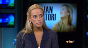 Lilian Tintori durante la entrevista en María Elvira