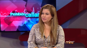 Alicia Bravo, viceadministradora del condado de Miami-Dade, durante su intervención en "Prohibido callarse"