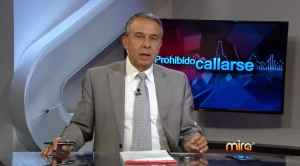 Roberto Rodríguez Tejera durante la emisión de "Prohibido Callarse" en Mira TV