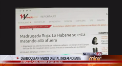 Portada de 14ymedio.com, el portal independiente en Cuba creado por Yoani Sánchez.
