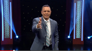 Alexis Valdés durante el programa en Mira TV