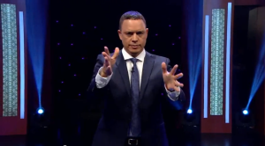 Alexis Valdés durante su monólogo sobre el eructo de Nicolás Maduro