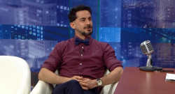 Roberto San Martín durante la entrevista con Alexis Valdés