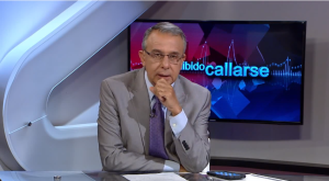 Roberto Rodríguez Tejera durante la emisión de "Prohibido callarse" en Mira TV