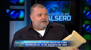 Jorge del Río se convirtió en balsero al salir de Cuba en 1994 en una balsa