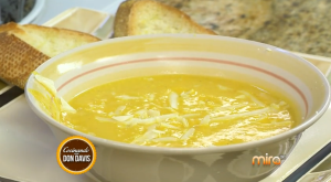 El chef Don Davis te enseña a preparar una deliciosa crema de calabaza