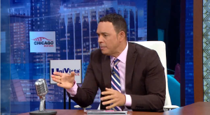 Alexis Valdés durante la emisión de su programa en Mira TV