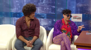 El dúo "Picadillo" durante la entrevista con Alexis Valdés en Mira TV