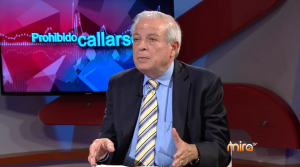 El alcalde de la ciudad de Miami, Tomás Regalado, durante su intervención en "Prohibido callarse"