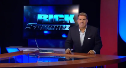 Rick Sánchez durante su programa en Mira TV