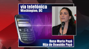 Rosa María Payá durante su intervención en "Prohibido callarse"