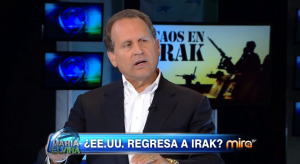 El ex congresista, Lincoln Díaz Balart, durante su intervención en "María Elvira"