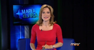 María Elvira presenta su programa en Mira TV