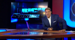 Rick Sánchez durante la emisión de su programa en Mira TV.