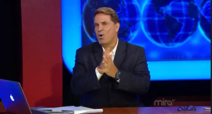 Rick Sánchez presenta su programa de información y análisis en Mira TV.