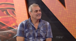 El actor, Carlos Fontané, durante la entrevista en Noticias 18.