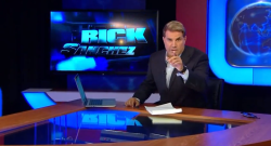 Rick Sánchez durante su programa en Mira TV.