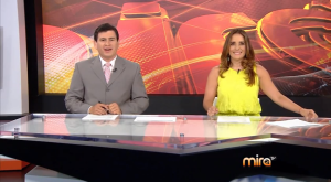 Freddy Machado y Mariana Carlés presentan "Noticias 18" en Mira TV