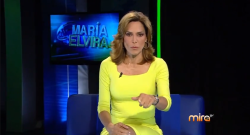 María Elvira presenta su programa en "Mira TV" de lunes a viernes a las 8pm.