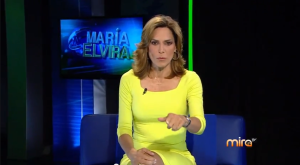 María Elvira presenta su programa en "Mira TV" de lunes a viernes a las 8pm.