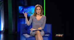 María Elvira Salazar presenta su programa en Mira TV.