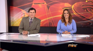 Freddy Machado y Mariana Carlés presentan "Noticias 18" en Mira TV