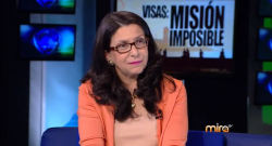 La abogada Grisel Ybarra durante su intervención en "María Elvira"