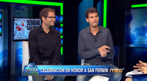 Los periodistas, Antoni Belchi y Axel Oliver, analizan la fiesta de San Fermín en "María Elvira"