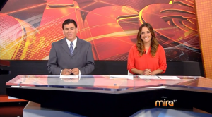 Freddy Machado y Mariana Carlés presentan "Noticias 18" en Mira TV.