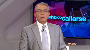 Roberto Rodríguez Tejera durante la emisión de "Prohibido callarse" en Mira TV