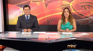 Freddy Machado y Mariana Carlés presentan "Noticias 18" en Mira TV.