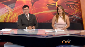 Freddy Machado y Mariana Carlés presentan "Noticias 18" en Mira TV