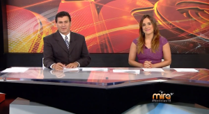 Freddy Machado y Mariana Carlés presentan "Noticias 18" en Mira TV.