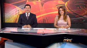 Freddy Machado y Mariana Carlés presentan "Noticias 18" en Mira TV.