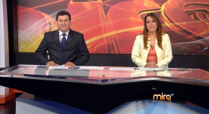 Freddy Machado y Mariana Carlés presentan "Noticias 18" en Mira TV.