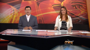 Freddy Machado y Mariana Carlés presentan "Noticias 18" en Mira TV.