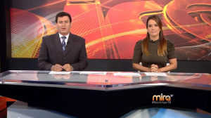 Freddy Machado y Mariana Carlés presentan "Noticias 18" en Mira TV.