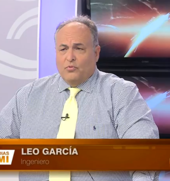 El historiador Leo García durante su intervención en "Buenos días Miami"