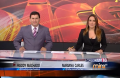 Freddy Machado y Mariana Carlés durante la emisión de "Noticias 18" en Mira TV.