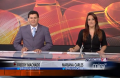 Freddy Machado y Mariana Carlés durante la emisión de "Noticias 18" en Mira TV.