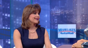 La candidata demócrata Annette Taddeo durante su intervención en "El show de Alexis Valdés"