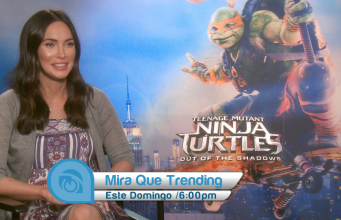 Megan Fox durante una entrevista en Mira TV.